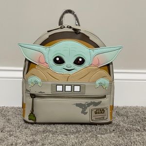 Baby Yoda Loungefly mini backpack NWT